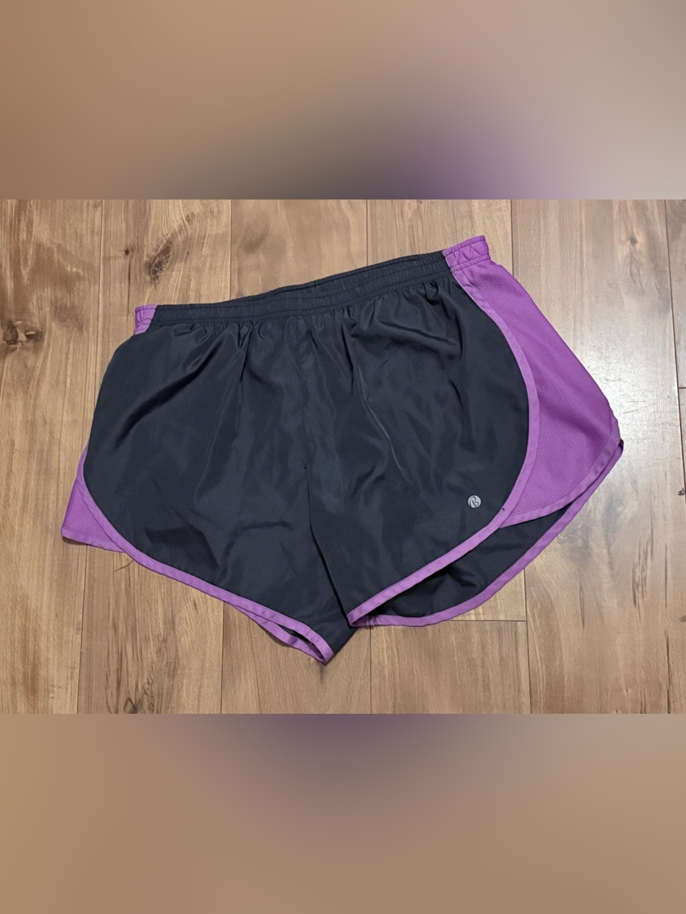 Bali total fitness Women’s Black and Purple Athletic Running Shorts 0169